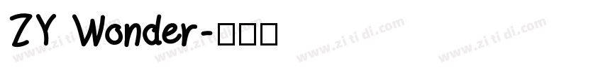 ZY Wonder字体转换